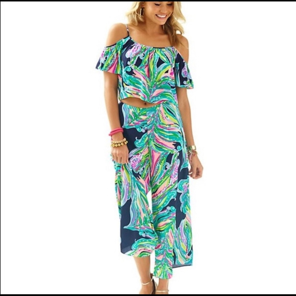 Lilly Pulitzer ‘Posey’ Pant/Top Matching Set 🌴